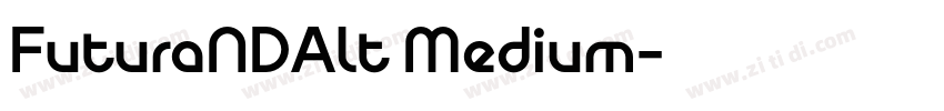 FuturaNDAlt Medium字体转换
